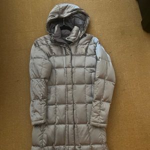 North face silver jacket size xs